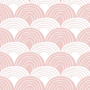 Swedish Linens Rainbows Fitted Sheet – Nudy Pink