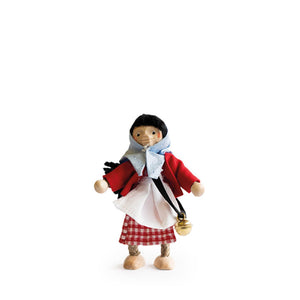 Trauffer Pilgram Flexible Wooden Doll - Classic - Girl Chalanda Marz