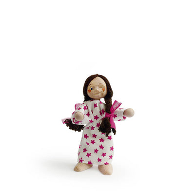 Trauffer Pilgram Flexible Wooden Doll - Urban - Eva *zwinker*