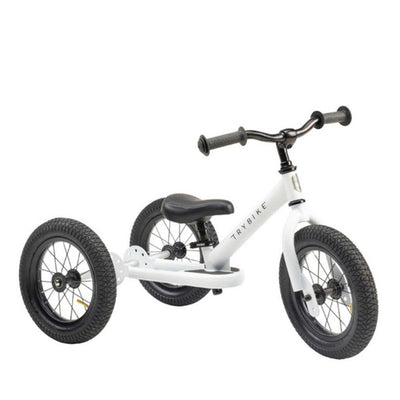 Trybike 2-in-1 Balance Bike Steel - White