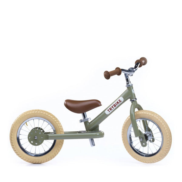 Trybike Balance Bike Steel - Vintage Green