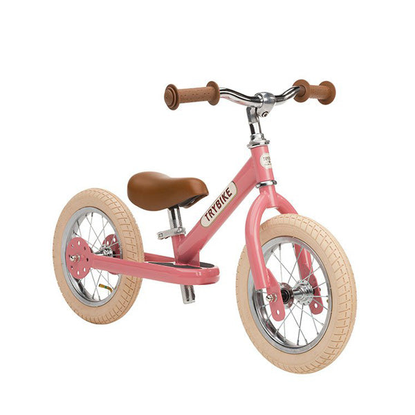 Trybike Balance Bike Steel - Vintage Pink