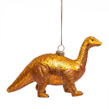 Vondels Glass Shaped Christmas Ornament - Dino w/ Gold