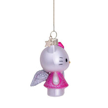 Vondels Glass Shaped Christmas Ornament - Hello Kitty w/magic Wand