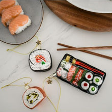 Vondels Glass Shaped Christmas Ornament - Sushi Plate
