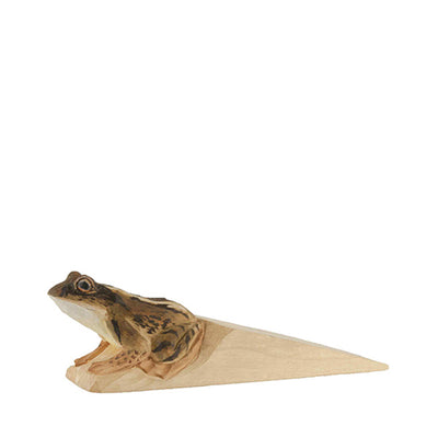 Wildlife Garden Hand Carved Doorstop - Moor Frog