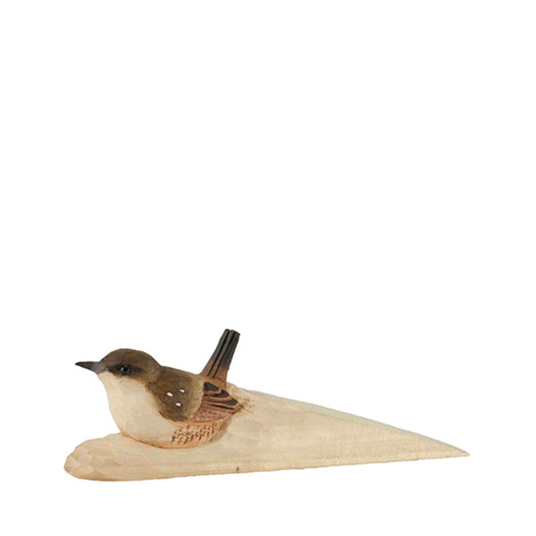 Wildlife Garden Hand Carved Doorstop - Wren