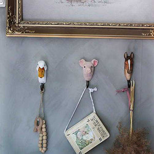 Wildlife Garden Hand Carved Animal Hook - Duck