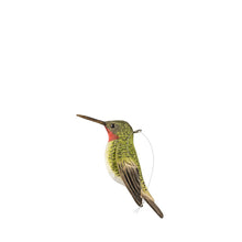 Wildlife Garden Hand Carved Decobird - Ruby-throated Hummingbirds 2pcs