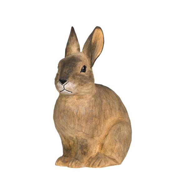 Wildlife Garden Hand Carved European Rabbit