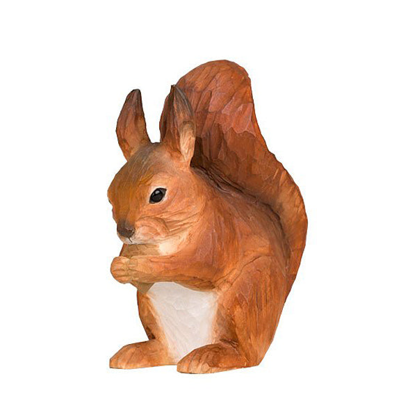 Wildlife Garden Hand Carved Red Squirrel