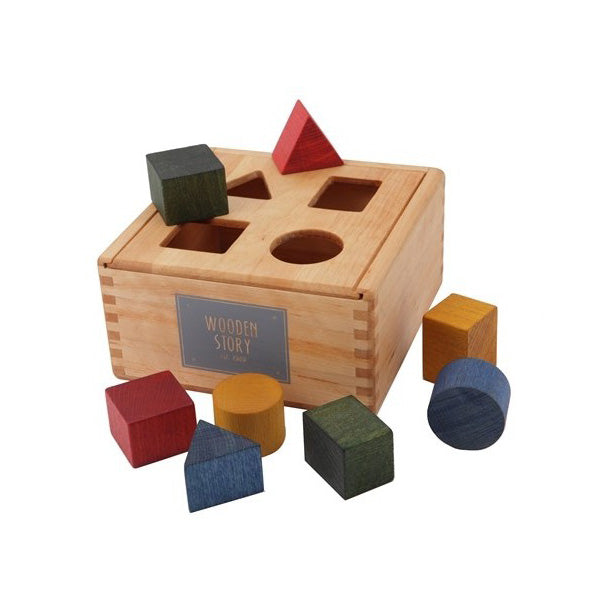 Wooden Story Shape Sorter - Rainbow