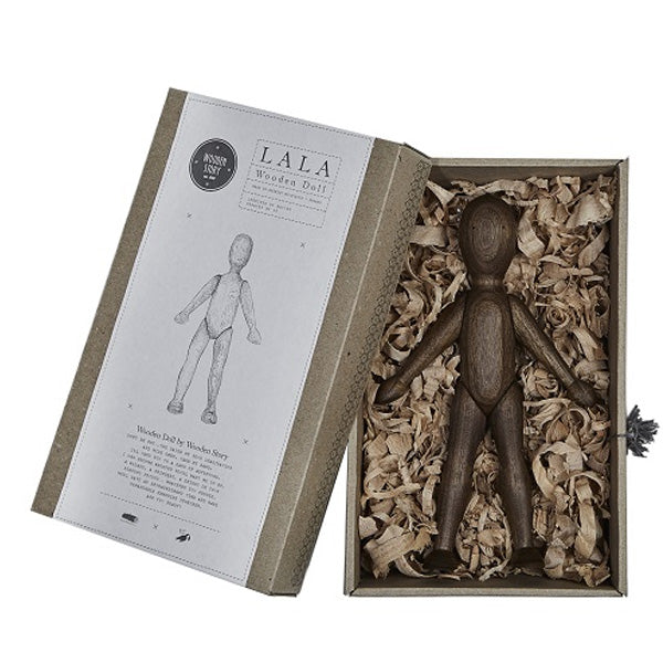 Wooden Story Lala Wooden Doll Walnut - Dress