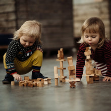 Wooden Story Stacking Tower - Natural