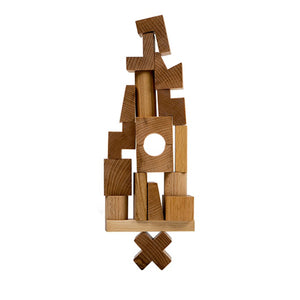 Wooden Story Stacking Tower - Natural