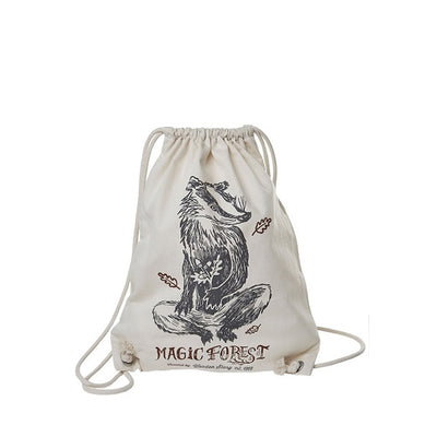 Wooden Story Sack/BackPack - Magic Forest Badger