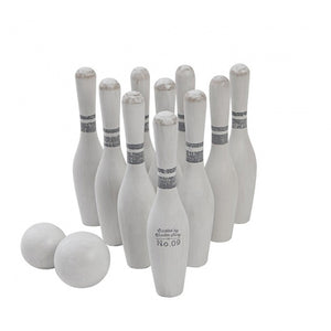 Wooden Story Bowling Set 10pcs - Vintage