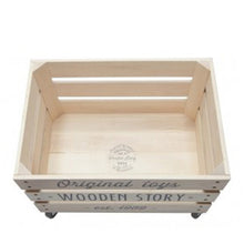 Wooden Story Wooden Storage Crate On Wheels With Top