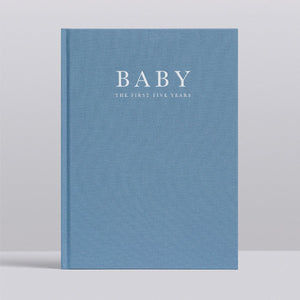 Write To Me Baby Journal - The First Five Years • Blue