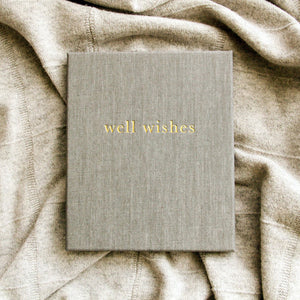 Write To Me Well Wishes - Guest Book • Grey
