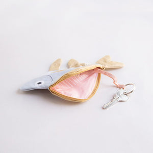Don Fisher Japan Purse and Keychain - Small Blue Silver Biddy