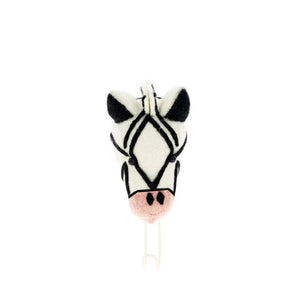 Fiona Walker Animal Head Hook – Pink Nose Zebra