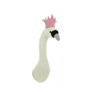 Fiona Walker Mini Animal Head – Swan with Crown