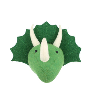 Fiona Walker Mini Dinosaur Head – Triceratops