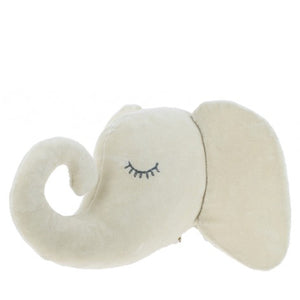 Fiona Walker Mini Velvet Animal Head – Sleepy Elephant