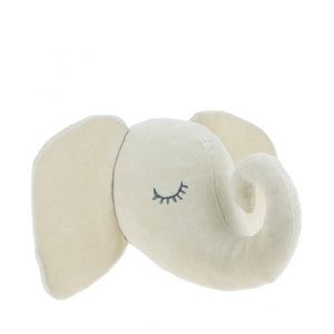 Fiona Walker Mini Velvet Animal Head – Sleepy Elephant