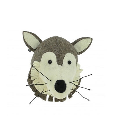 Fiona Walker Mini Animal Head – Wolf