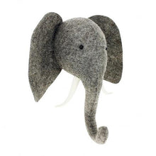 Fiona Walker Elephant with Trunk Up Animal Head