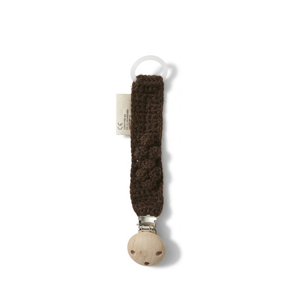 Konges Sløjd Toma Pacifier Strap - Cacao Brown