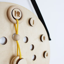 &me Wooden Clock – Yellow Details