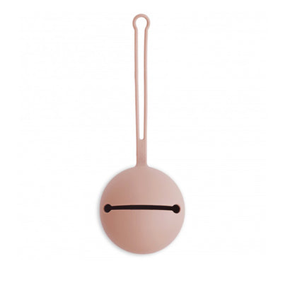Mushie Silicone Pacifier Holder Case - Blush