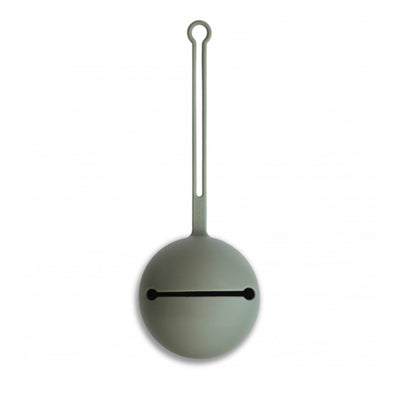 Mushie Silicone Pacifier Holder Case - Dried Thyme