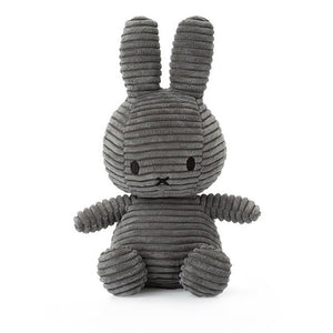 Miffy Corduroy Soft Toy – Dark Grey